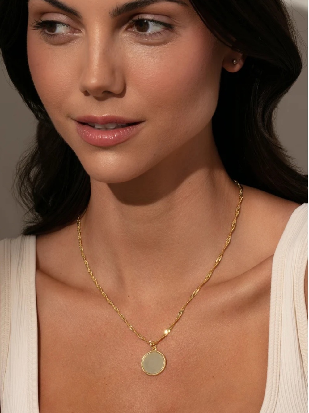 NEW! Uncommon James Gold Circle Pendant Necklace